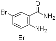 CAS 登录号：16524-04-2, 2-氨基-3,5-二溴苯甲酰胺
