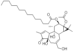 structure of CAS# 16561-29-8, 12-O-十四烷酰佛波醋酸酯-13