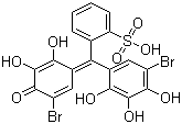 structure of CAS# 16574-43-9, Bromopyrogallol Red