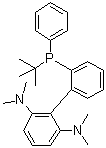structure of CAS# 1660153-91-2, 2'-[(1,1-Dimethylethyl)phenylphosphino]-N2,N2,N6,N6-tetramethyl-[1,1'-biphenyl]-2,6-diamine