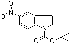 structure of CAS# 166104-19-4, 5-Nitroindole-1-carboxylic acid tert-butyl ester