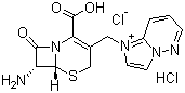 CAS # 166176-51-8, 7-ACD, 1-[[(6R,7R)-7-Amino-2-carboxy-8-oxo-5-thia-1-azabicyclo[4.2.0]oct-2-en-3-yl]methyl]imidazo[1,2-b]pyridazinium chloride monohydrochloride