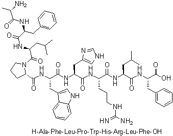 CAS 登录号：166188-11-0, L-丙氨酰-L-苯丙氨酰-L-亮氨酰-L-脯氨酰-L-色氨酰-L-组氨酰-L-精氨酰-L-亮氨酰-L-苯丙氨酸
