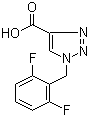 structure of CAS# 166196-11-8, 1-[(2,6-Difluorophenyl)methyl]-1H-1,2,3-triazole-4-carboxylic acid