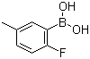 CAS 登录号：166328-16-1, 2-氟-5-甲基苯硼酸
