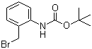 CAS 登录号：166329-43-7, 2-(溴甲基)苯基氨基甲酸叔丁酯