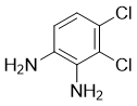 structure of CAS# 1668-01-5, 3,4-Dichloro-1,2-phenylenediamine