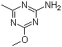 structure of CAS# 1668-54-8, 2-Amino-4-methoxy-6-methyl-1,3,5-triazine