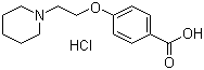 CAS # 166975-76-4, 4-(2-Piperidinoethoxy)benzoic acid hydrochloride