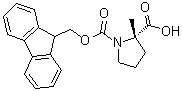 structure of CAS# 167275-47-0, (S)-1-[芴甲氧羰基]-2-甲基吡咯烷-2-羧酸