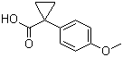 structure of CAS# 16728-01-1, 1-(4-甲氧基)-1-环丙烷羧酸