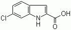 CAS # 16732-75-5, 6-Chloroindole-2-carboxylic acid, 6-Chloro-1H-indole-2-carboxylic acid