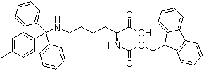 structure of CAS# 167393-62-6, Fmoc-N'-methyltrityl-L-lysine