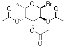 structure of CAS# 16741-27-8, 2,3,4-三-O-乙酰基-6-脱氧-alpha-L-溴代半乳糖
