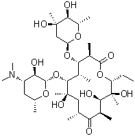structure of CAS# 1675-02-1, Erythromycin C