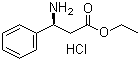 structure of CAS# 167834-24-4, (S)-3-氨基-3-苯丙酸乙酯盐酸盐