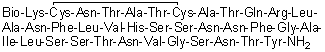 CAS # 1678415-18-3, N2-[5-[(3aS,4S,6aR)-Hexahydro-2-oxo-1H-thieno[3,4-d]imidazol-4-yl]-1-oxopentyl]-L-lysyl-L-cysteinyl-L-asparaginyl-L-threonyl-L-alanyl-L-threonyl-L-cysteinyl-L-alanyl-L-threonyl-L-glutaminyl-L-arginyl-L-leucyl-L-alanyl-L-asparaginyl-L-phenylalanyl-L-leucyl-L-valyl-L-histidyl-L-seryl-L-seryl-L-asparaginyl-L-asparaginyl-L-phenylalanylglycyl-L-alanyl-L-isoleucyl-L-leucyl-L-seryl-L-seryl-L-threonyl-L-asparaginyl-L-valylglycyl-L-seryl-L-asparaginyl-L-threonyl-L-tyrosinamide cyclic (2→7)-disulfide