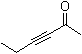 CAS # 1679-36-3, 3-Hexyn-2-one, 1-Butynyl methyl ketone, 2-Oxo-3-hexyne