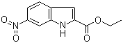 CAS # 16792-45-3, Ethyl 6-nitroindol-2-carboxylate, 6-Nitro-1H-indole-2-carboxylic acid ethyl ester, Ethyl 6-nitro-1H-indole-2-carboxylate