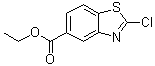 structure of CAS# 1680191-38-1, 2-氯-5-苯并噻唑羧酸乙酯