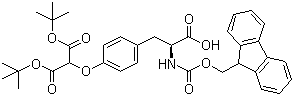 CAS 登录号：168135-77-1, N-[(9H-芴-9-基甲氧基)羰基]-L-酪氨酸 O-丙二酸二叔丁酯
