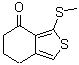 structure of CAS# 168279-57-0, 6,7-二氢-3-(甲硫基)苯并[c]噻吩-4(5H)-酮