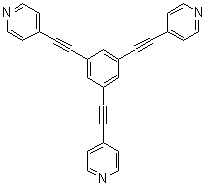 structure of CAS# 168289-78-9, 1,3,5-三(4-吡啶基乙炔基)苯