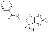 CAS # 16831-81-5, 3-C-Methyl-1,2-O-(1-methylethylidene)-alpha-D-ribofuranose 5-benzoate