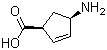 structure of CAS# 168471-40-7, (1S,4R)-4-氨基环戊-2-烯甲酸