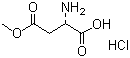 structure of CAS# 16856-13-6, L-天冬氨酸-beta-甲酯盐酸盐