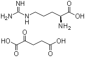 structure of CAS# 16856-18-1, L-精氨酸 alpha-酮戊二酸盐
