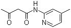 structure of CAS# 16867-45-1, N-(4-Methyl-2-pyridinyl)-3-oxobutanamide