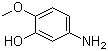CAS 登录号：1687-53-2, 2-甲氧基-5-氨基苯酚, 5-氨基愈创木酚
