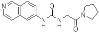 structure of CAS# 1687736-54-4, N-6-异喹啉基-N'-[2-氧代-2-(1-吡咯烷基)乙基]脲