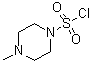 structure of CAS# 1688-95-5, 4-Methyl-1-piperazinylsulfonyl chloride