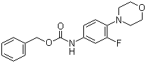 structure of CAS# 168828-81-7, (3-Fluoro-4-morpholin-4-ylphenyl)carbamic acid benzyl ester