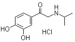 structure of CAS# 16899-81-3, 异丙基肾上腺酮盐酸盐