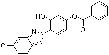 structure of CAS# 169198-72-5, 2-(2'-Hydroxy-4'-benzoyloxyphenyl)-5-chlorobenzotriazole
