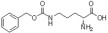 structure of CAS# 16937-91-0, N5-[苄氧羰基]-D-鸟氨酸