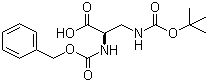 CAS 登录号：16947-84-5, 2-(N-Cbz)-3-(N-Boc)-2,3-二氨基丙酸, (2S)-3-(叔丁氧羰基氨基)-2-(苄氧羰基氨基)丙酸