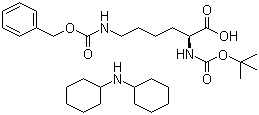 structure of CAS# 16948-04-2, N6-[(Benzyloxy)carbonyl]-N2-[(tert-butoxy)carbonyl]-L-lysine dicyclohexylamine