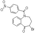 CAS 登录号：169879-06-5, 4-溴-1,2,3,4-四氢-1-(4-硝基苯甲酰)-5H-1-苯并氮杂卓-5-酮