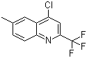 structure of CAS# 1701-26-4, 4-Chloro-6-methyl-2-(trifluoromethyl)quinoline