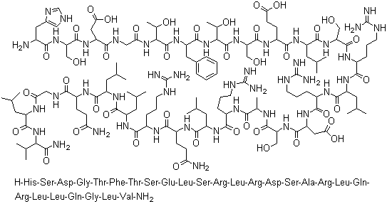 structure of CAS# 17034-35-4, 促胰液素