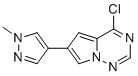 structure of CAS# 1703794-33-5, 4-氯-6-(1-甲基-1H-吡唑-4-基)吡咯并[2,1-f][1,2,4]三嗪