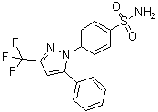 CAS 登录号：170569-87-6, 4-(5-苯基-3-三氟甲基-1H-吡唑-1-基)苯磺酰胺