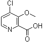 structure of CAS# 170621-86-0, 4-Chloro-3-methoxypyridine-2-carboxylic acid