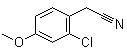 structure of CAS# 170737-93-6, 2-Chloro-4-methoxybenzeneacetonitrile