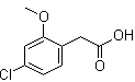 structure of CAS# 170737-95-8, 4-氯-2-甲氧基苯乙酸