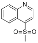 structure of CAS# 17075-20-6, 4-(甲基磺酰基)喹啉